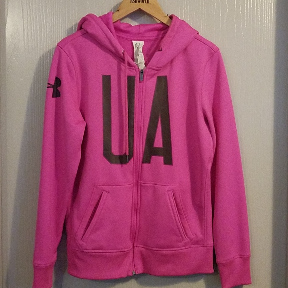 Under Armour pink ladies hoodie size M